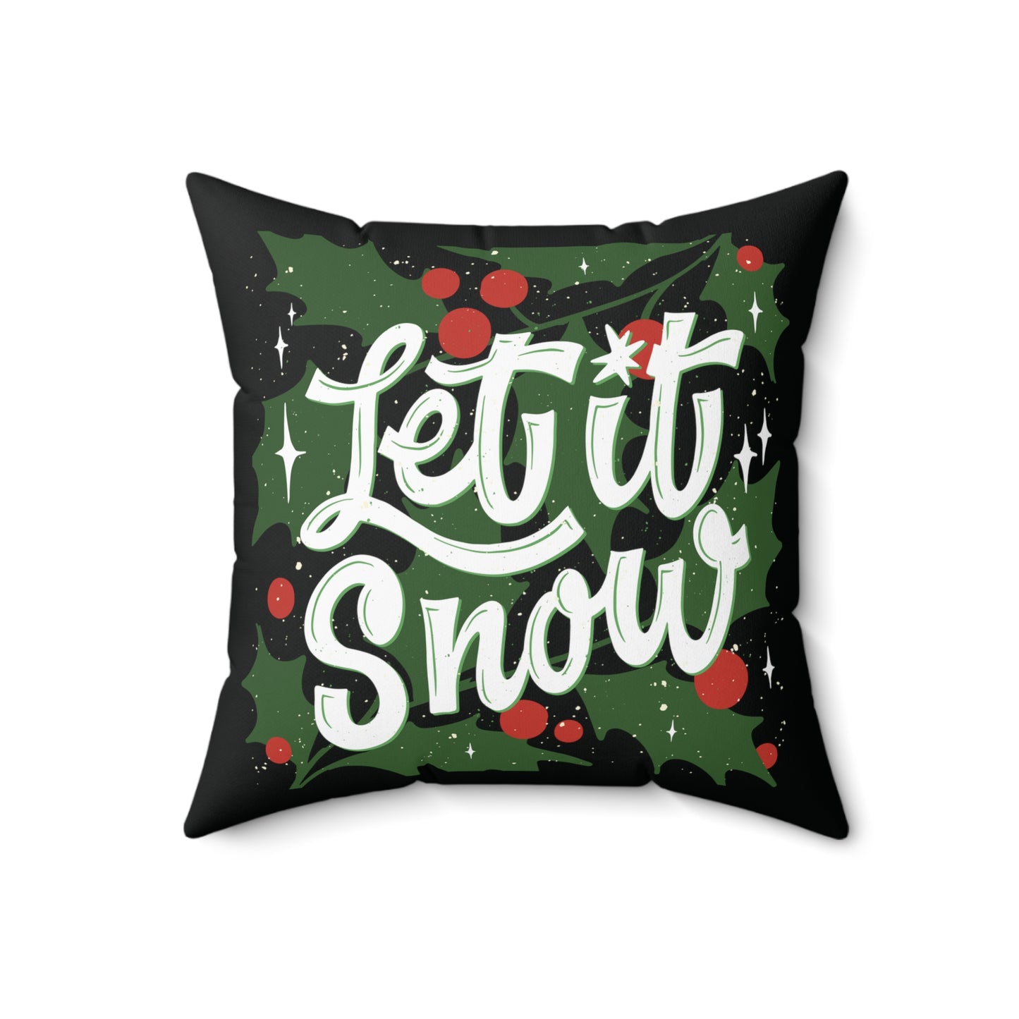 Let it snow festive Square Pillow