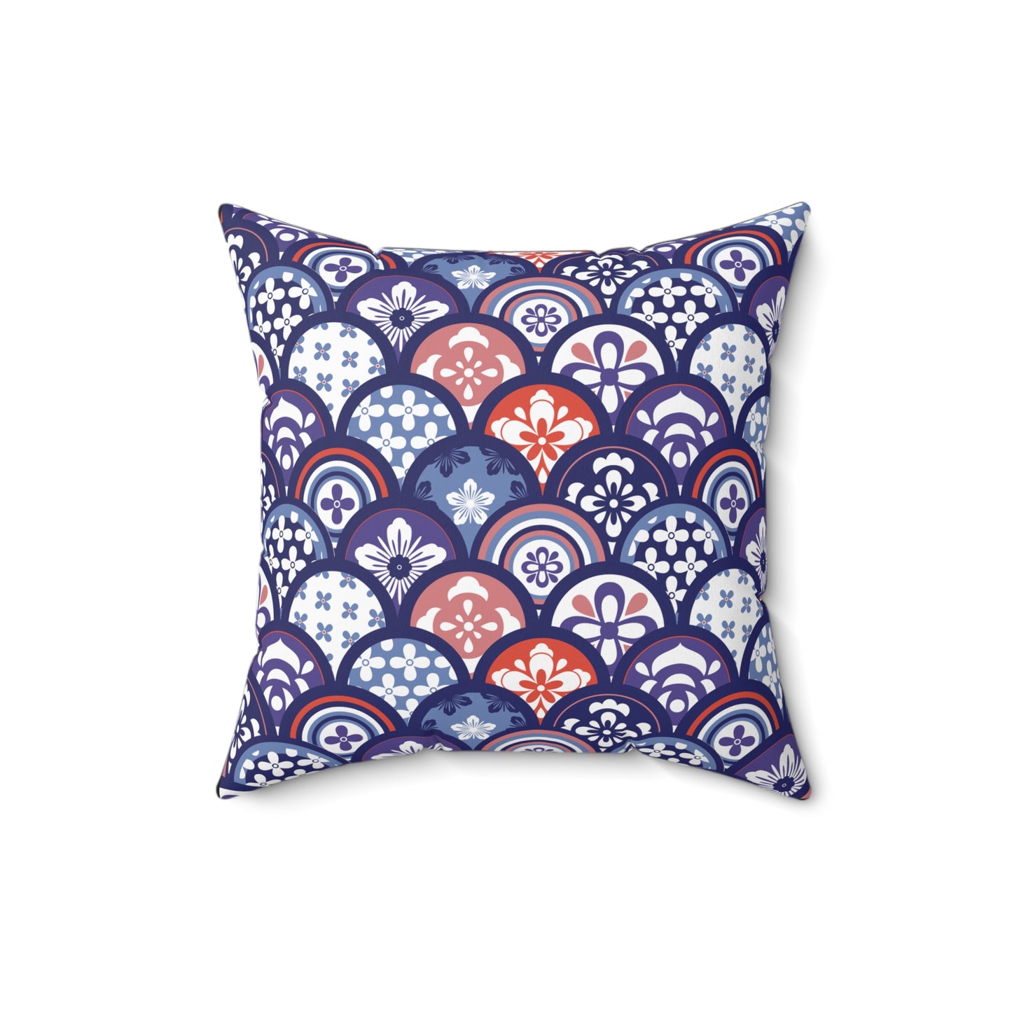 Oriental Kimono Square Pillow