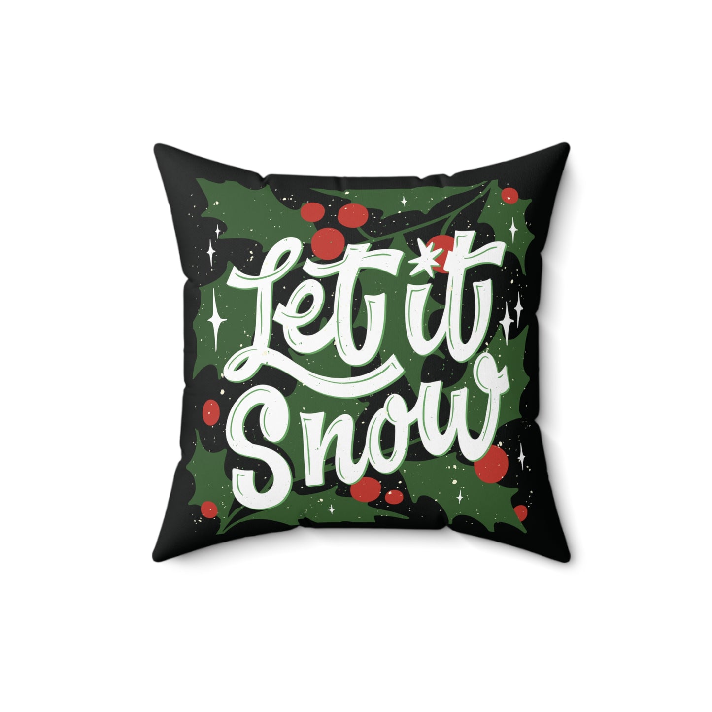 Let it snow festive Square Pillow