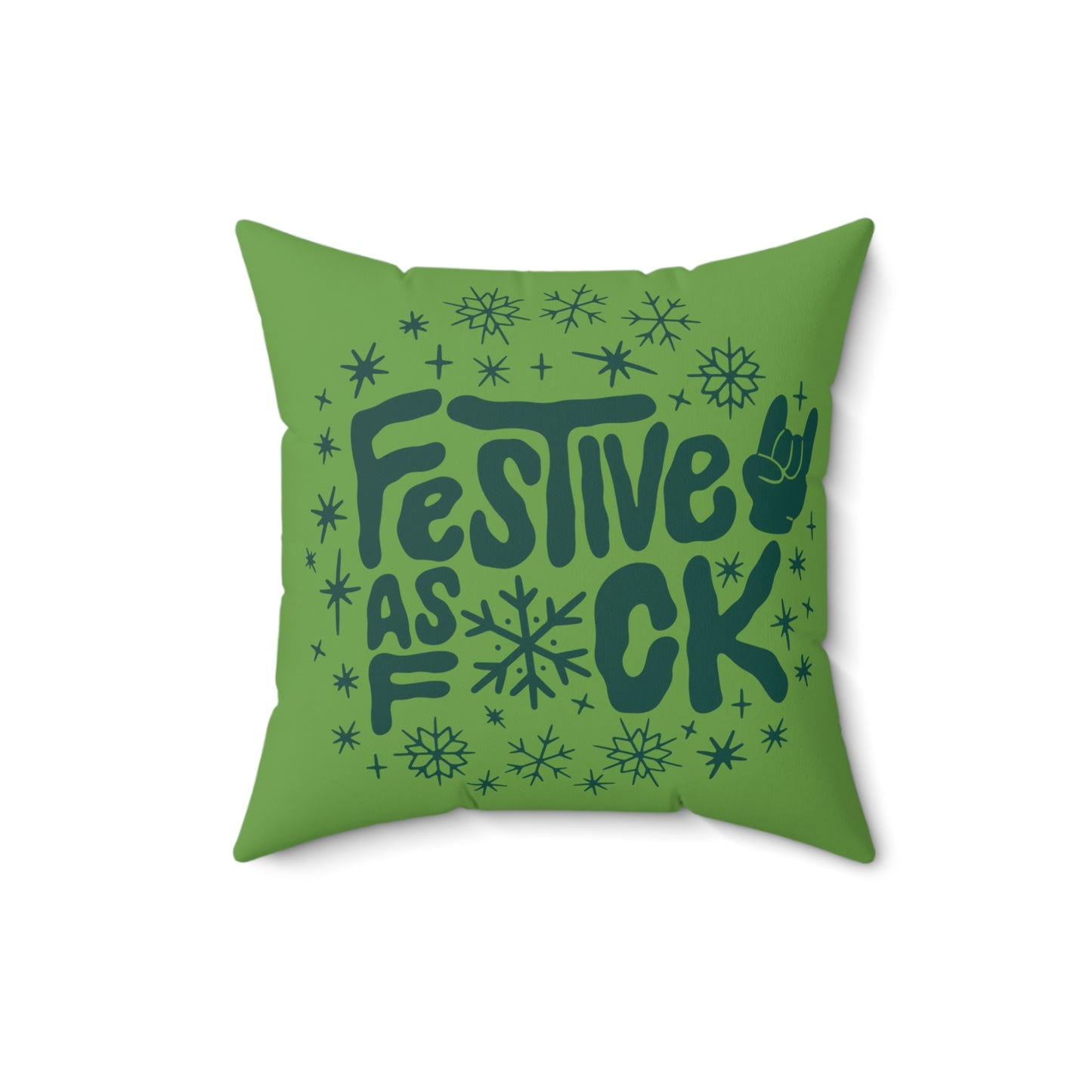 Festive as F*CK Square Pillow