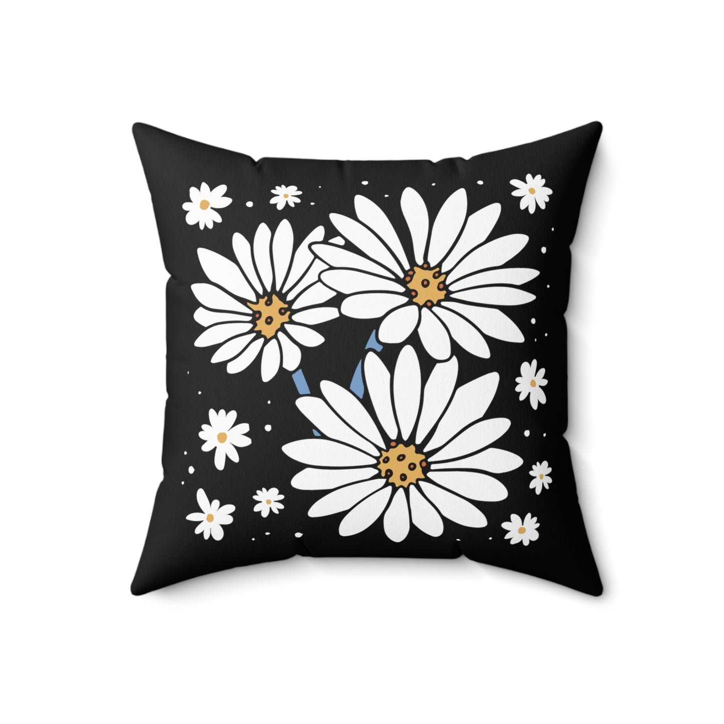 Daisy Flower Square Pillow