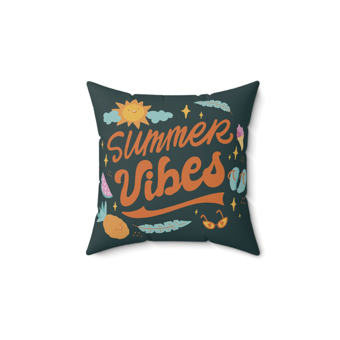 Summer Vibes Square Pillow