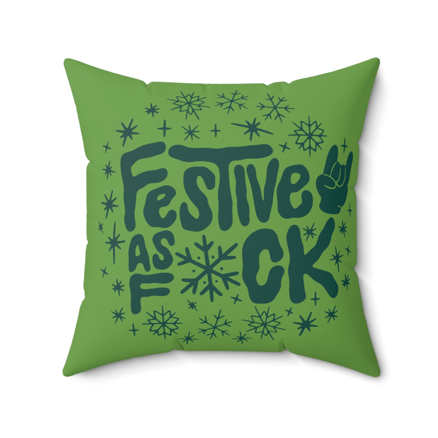 Festive as F*CK Square Pillow