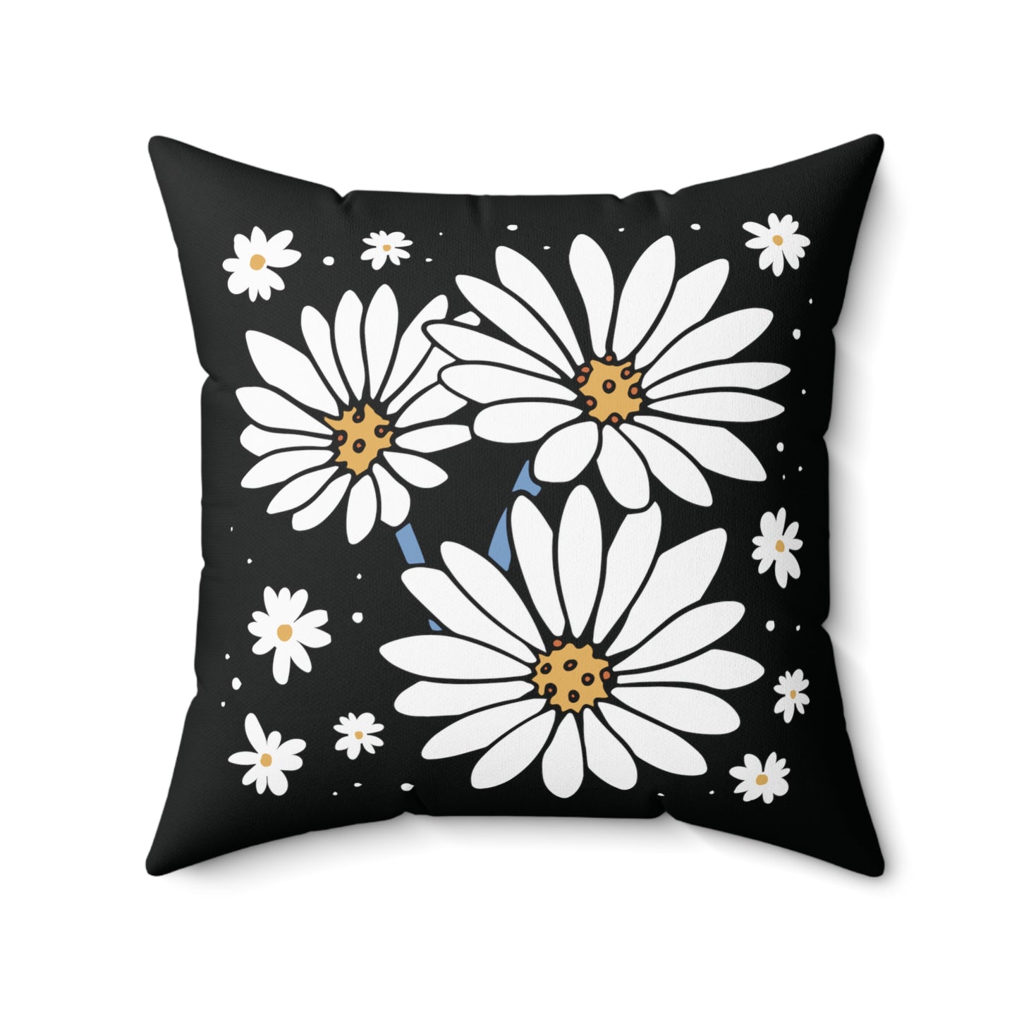 Daisy Flower Square Pillow