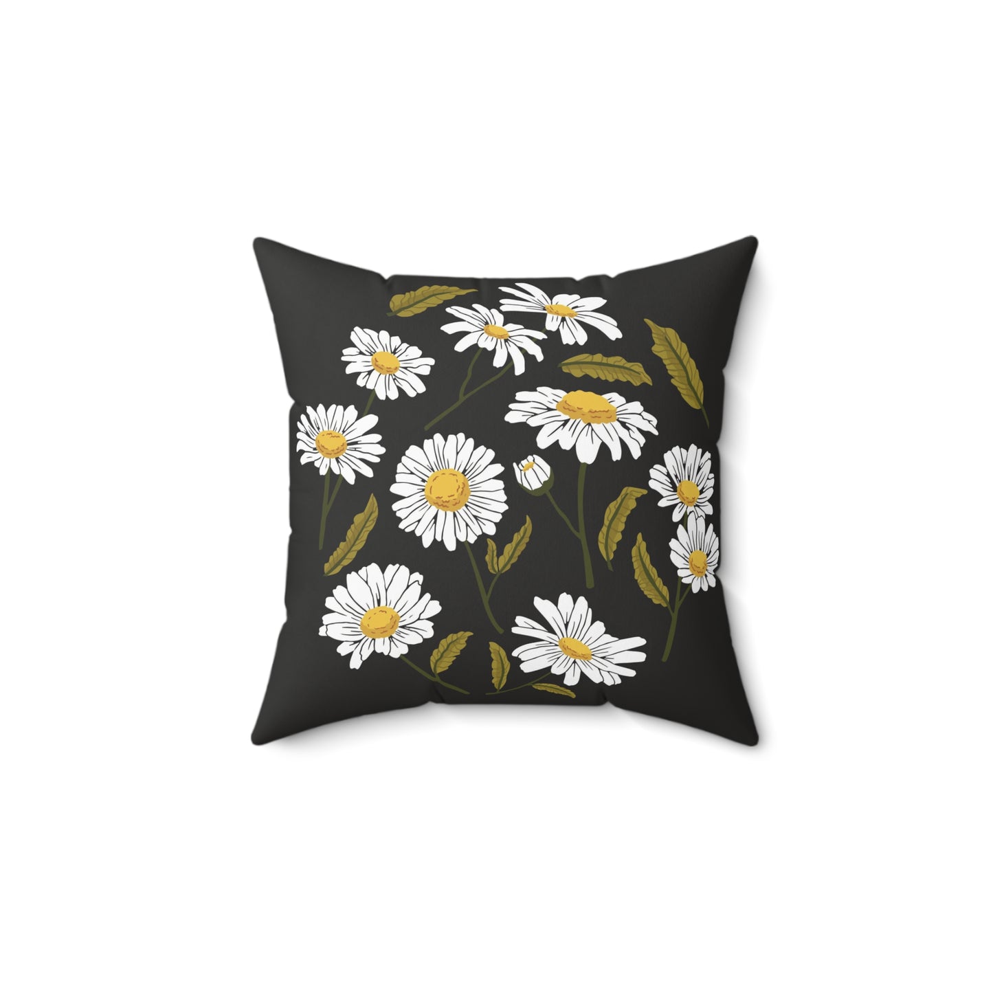 Daises Flower Square Pillow