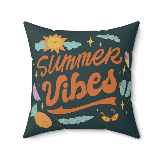 Summer Vibes Square Pillow