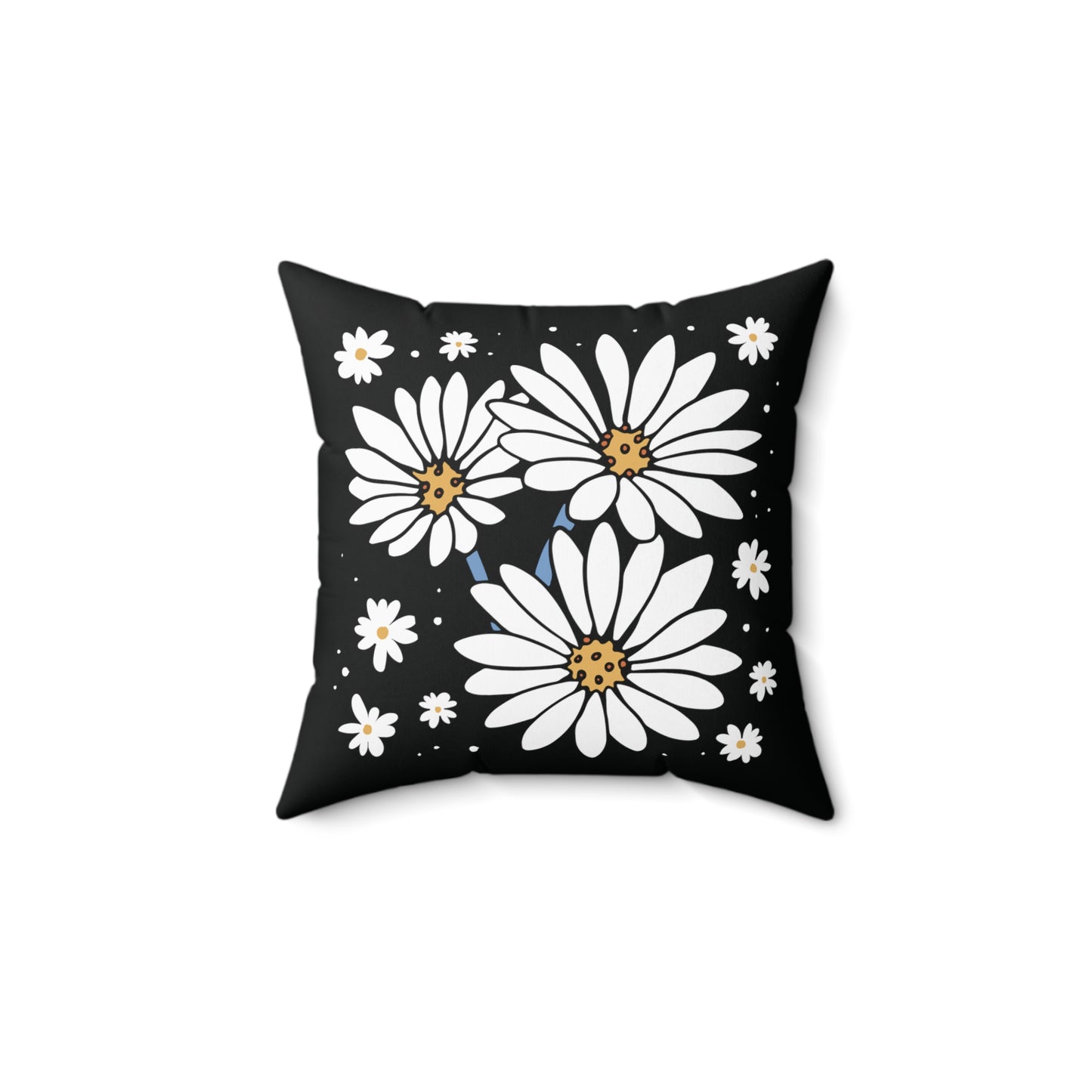 Daisy Flower Square Pillow