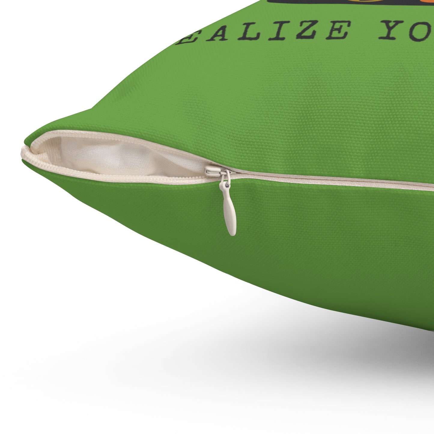 Realize your Balance Square Pillow