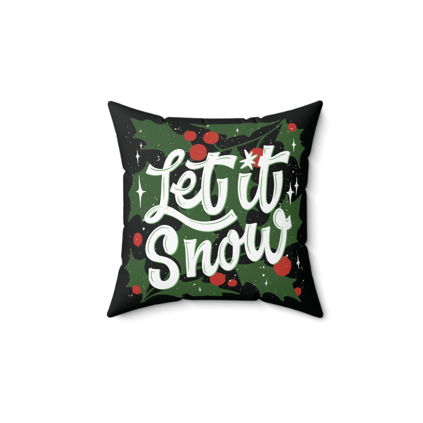 Let it snow festive Square Pillow
