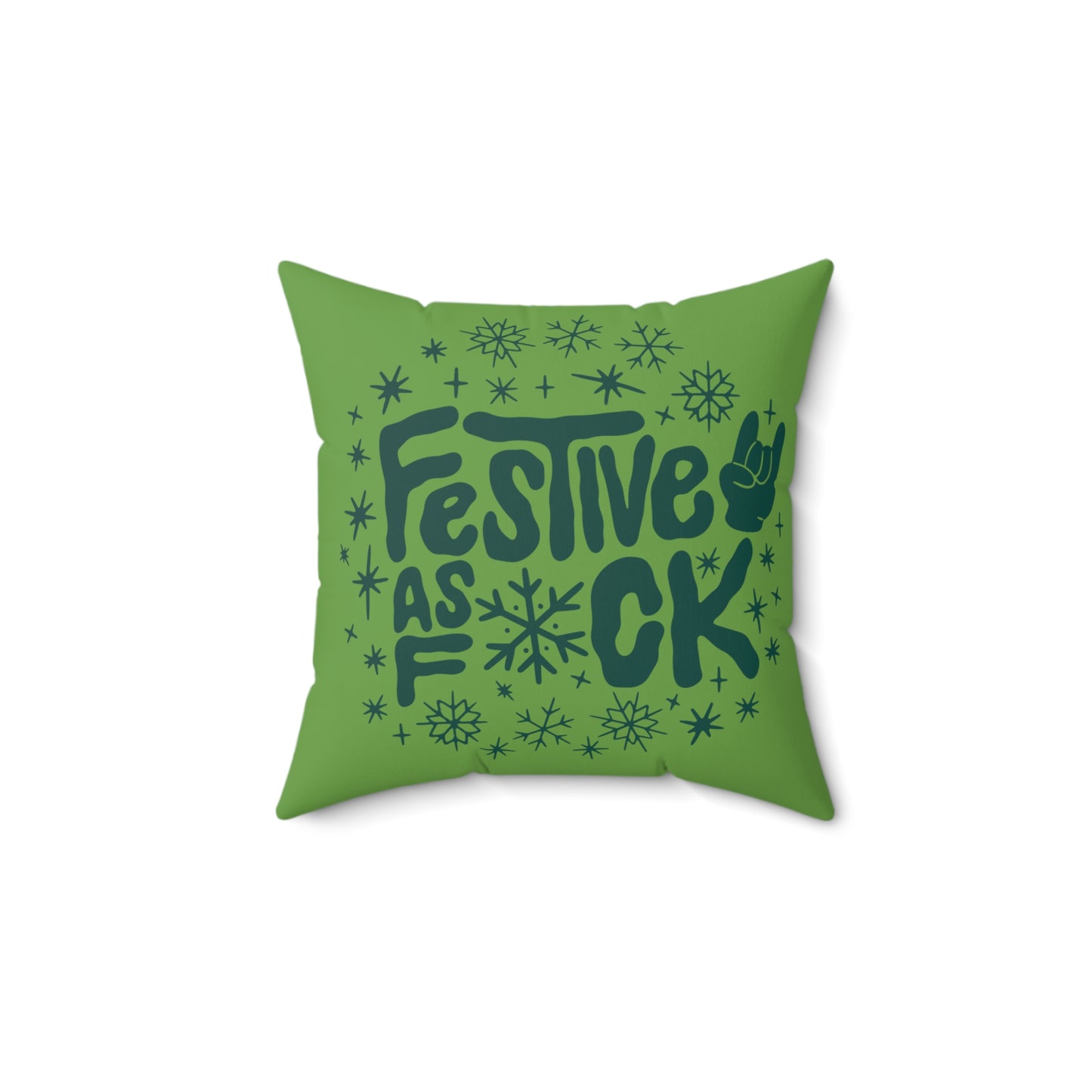 Festive as F*CK Square Pillow