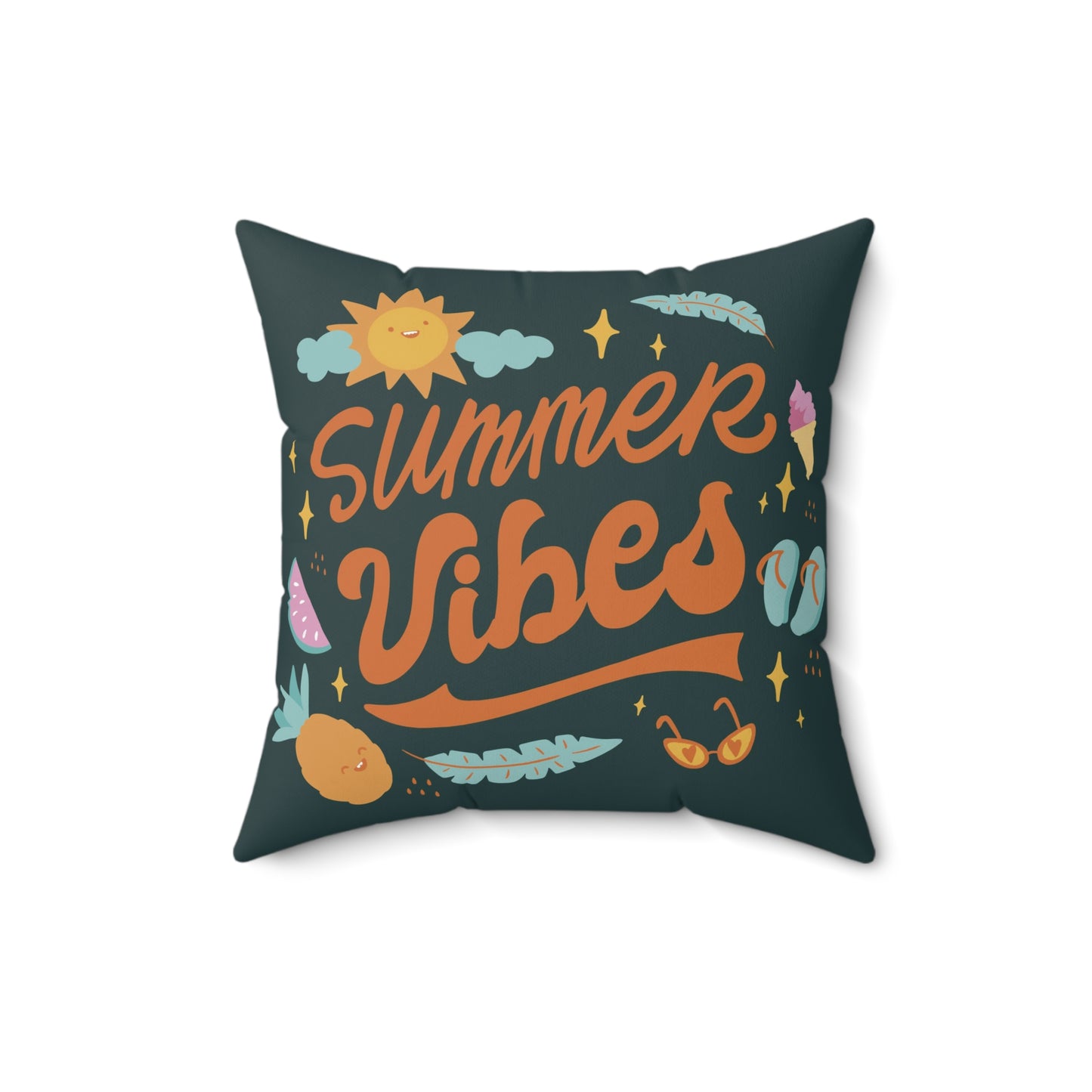 Summer Vibes Square Pillow