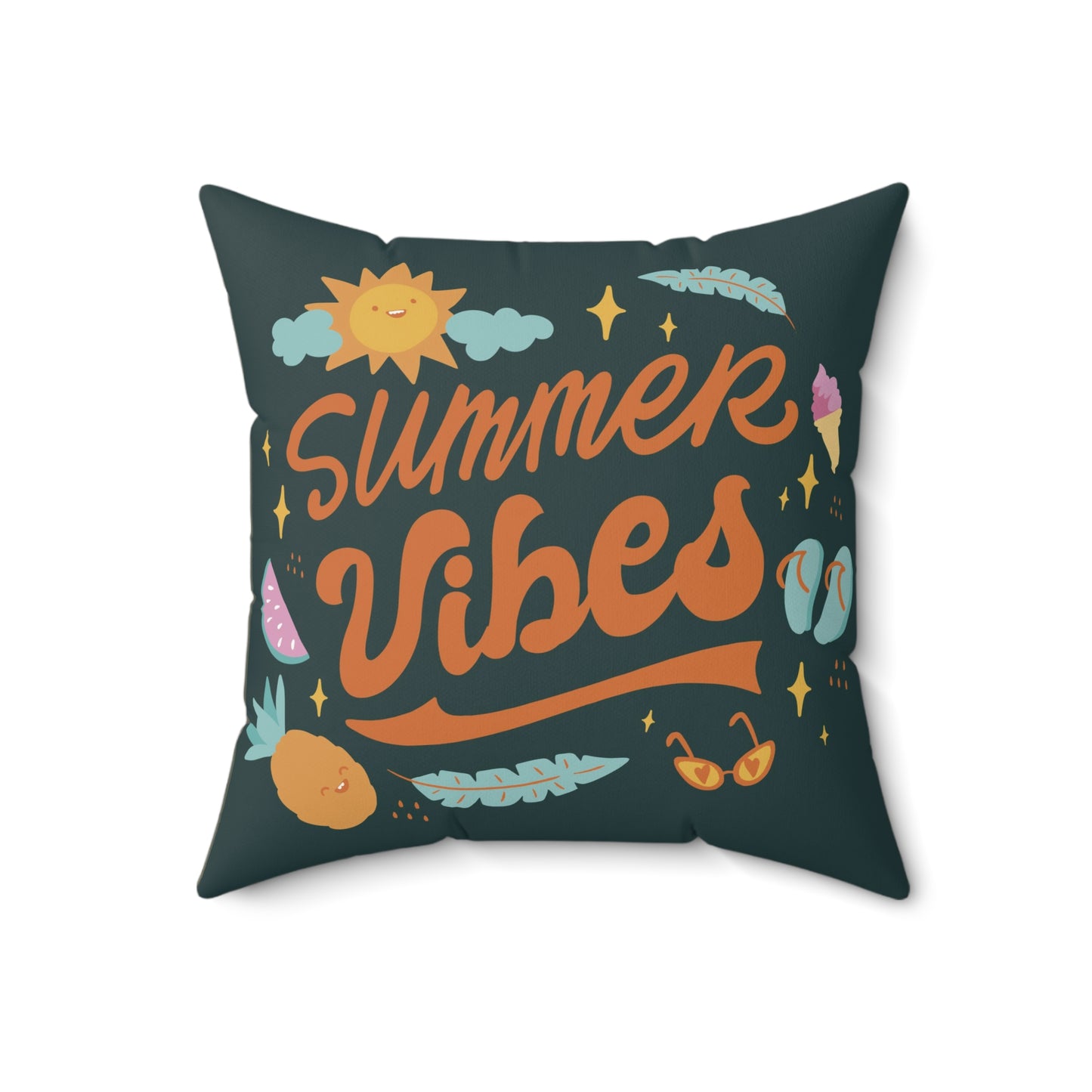 Summer Vibes Square Pillow